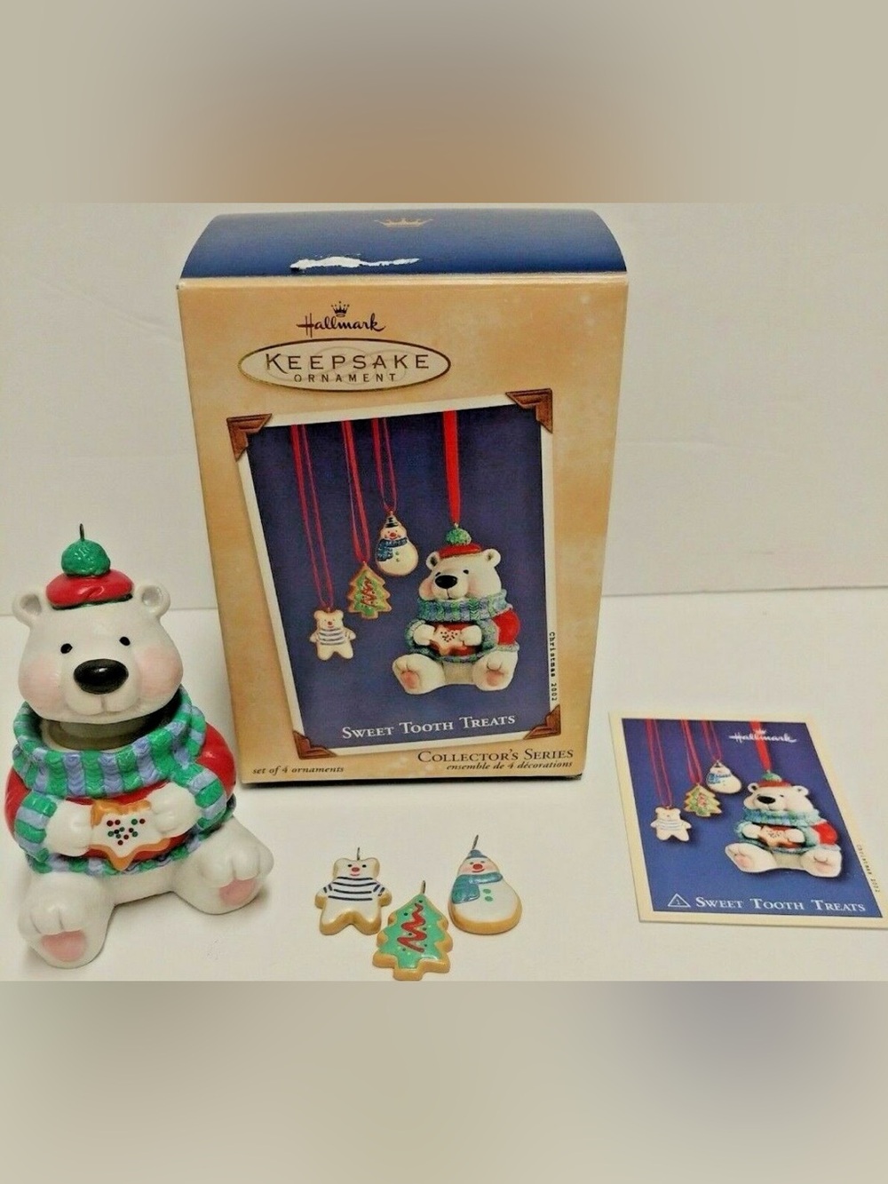 Hallmark Keepsake 'Sweet Tooth Treats' White Polar Bear & Ornament Set